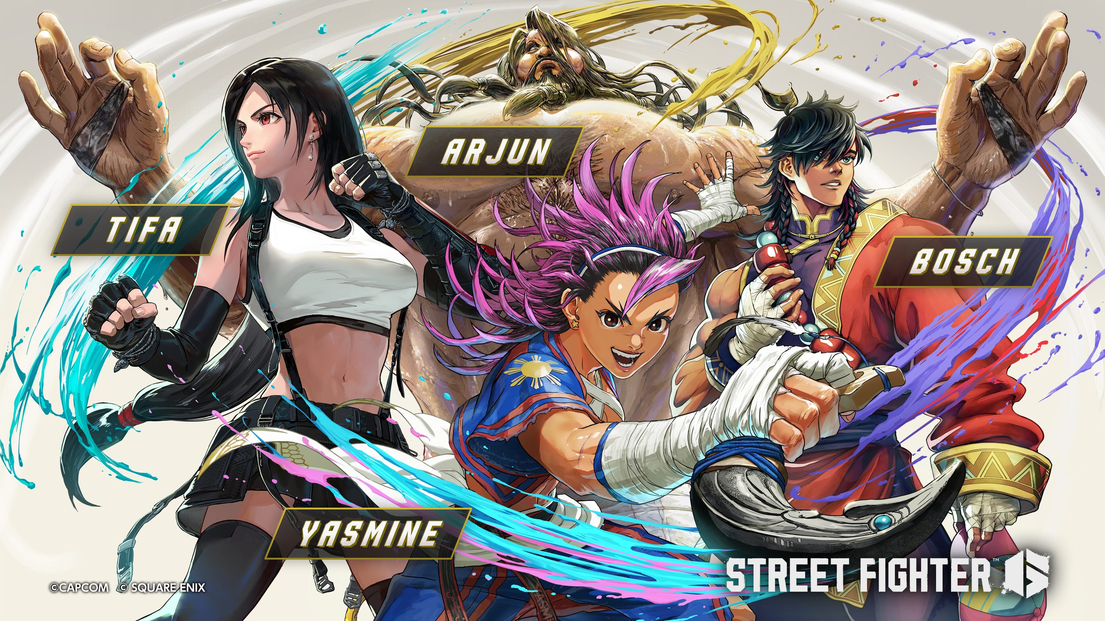 Street Fighter 6 Year 4 DLC characters Yasmine, Arjun, Tifa, and Bosch announced - Gematsu